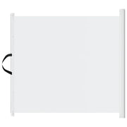 Cancelletto Retrattile per Animali Domestici Bianco 102,5x125cm