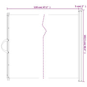 Cancelletto Retrattile per Animali Domestici Bianco 102,5x125cm