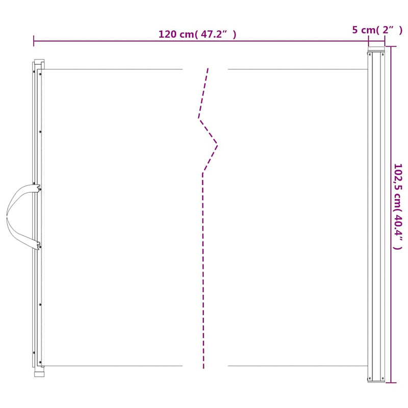 Cancelletto Retrattile per Animali Domestici Bianco 102,5x125cm