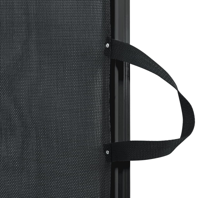 Cancelletto Retrattile per Animali Domestici Nero 82,5x125 cm