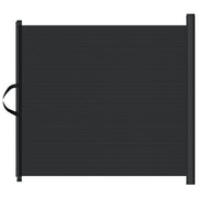 Cancelletto Retrattile per Animali Domestici Nero 102,5x125 cm