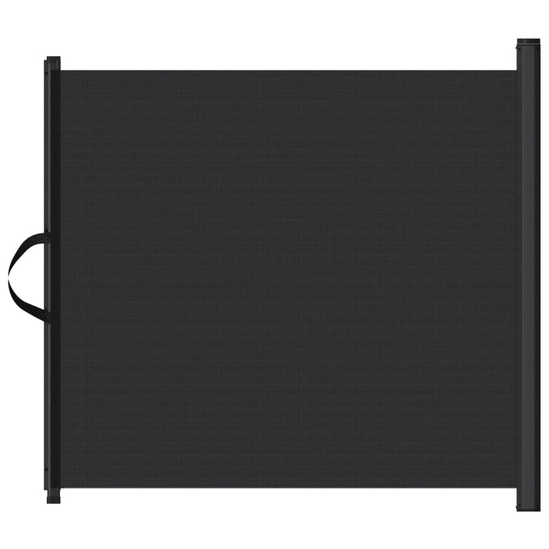 Cancelletto Retrattile per Animali Domestici Nero 102,5x125 cm