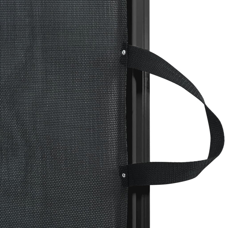 Cancelletto Retrattile per Animali Domestici Nero 102,5x125 cm