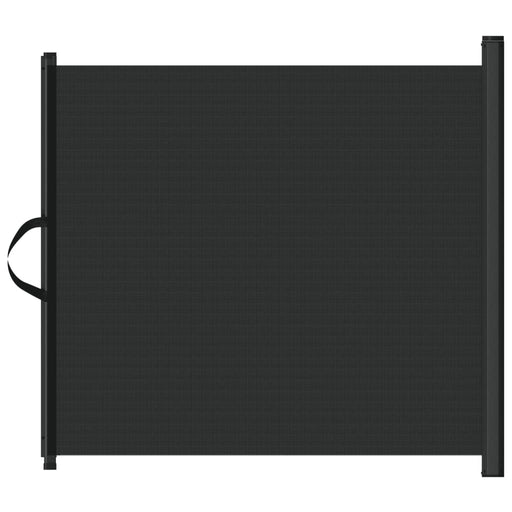 Cancelletto Retrattile per Animali Domestici Nero 117,5x125 cm