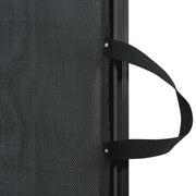 Cancelletto Retrattile per Animali Domestici Nero 117,5x125 cm