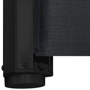 Cancelletto Retrattile per Animali Domestici Nero 117,5x125 cm