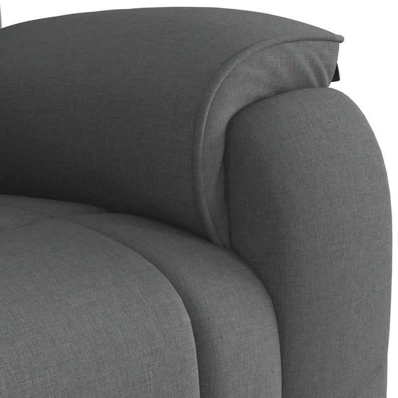 Poltrona reclinabile massaggiante in Tessuto Grigio Scuro