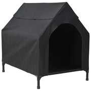 Casa per Animali Nero 110 x 75 x 90 cm Acciaio