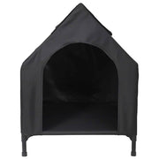 Casa per Animali Nero 110 x 75 x 90 cm Acciaio