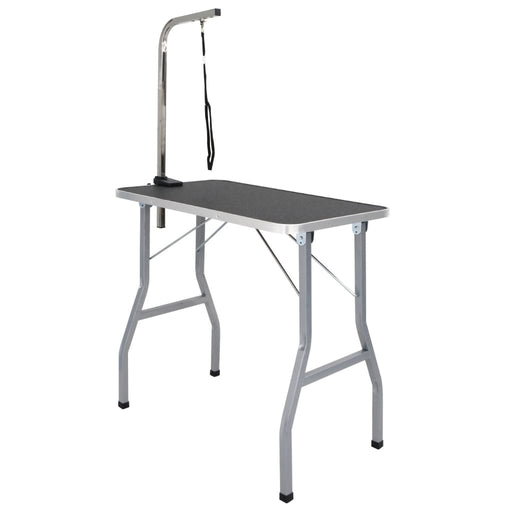 Tavolo Toelettatura Cani Gatti Animali Regolabile 1 Guinzaglio 84 x 48.5 x 145 cm