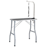 Tavolo Toelettatura Cani Gatti Animali Regolabile 1 Guinzaglio 84 x 48.5 x 145 cm