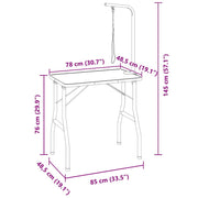 Tavolo Toelettatura Cani Gatti Animali Regolabile 1 Guinzaglio 84 x 48.5 x 145 cm