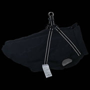 Cappotto Cani con Imbracatura Impermeabile Riflettente Nero L48