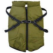 Cappotto Cani Imbracatura Impermeabile Riflettente Verde L68