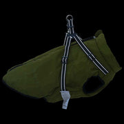 Cappotto Cani Imbracatura Impermeabile Riflettente Verde L68