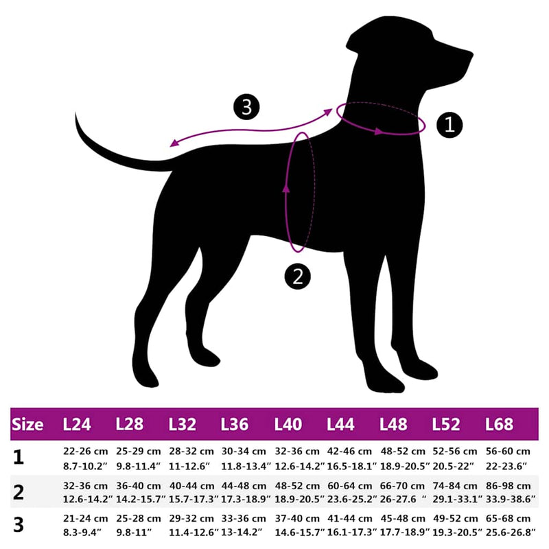 Cappotto Cani con Imbracatura Impermeabile Riflettente Nero L44
