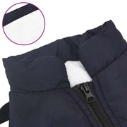Cappotto Cani Imbracatura Impermeabile Riflettente Blu Navy L40