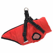 Cappotto Cani Imbracatura Impermeabile Riflettente Rosso L40