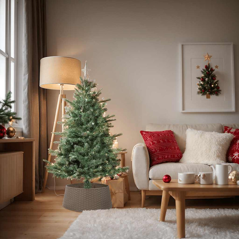 Gonna per Albero di Natale Marrone Ø65x23 cm in Plastica