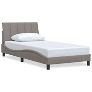 Giroletto senza Materasso Hanko Tortora 100x200 cm in Tessuto