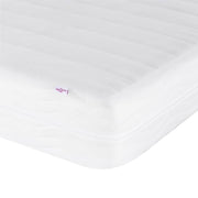 Letto con Materasso Hanko Crema 120x200 cm in Tessuto