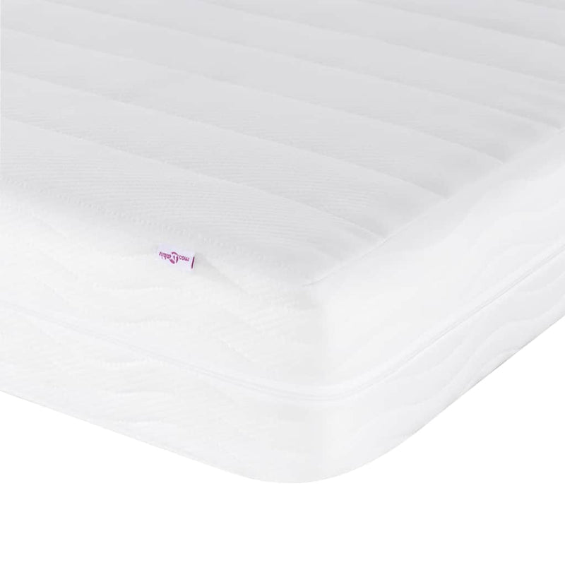 Letto con Materasso Hanko Crema 120x200 cm in Tessuto
