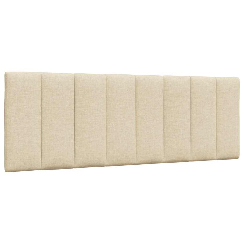 Letto con Materasso Hanko Crema 120x200 cm in Tessuto