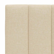 Letto con Materasso Hanko Crema 120x200 cm in Tessuto
