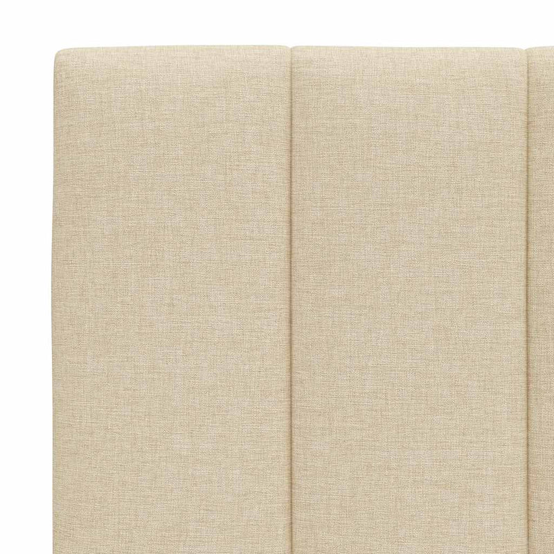 Letto con Materasso Hanko Crema 120x200 cm in Tessuto