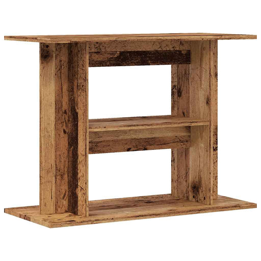Supporto per acquario in legno antico 80x35x60 cm in legno ingegnerizzato