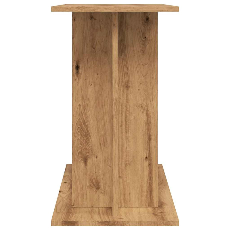Supporto per acquario artigianale in rovere 120x40x60 cm in legno ingegnerizzato