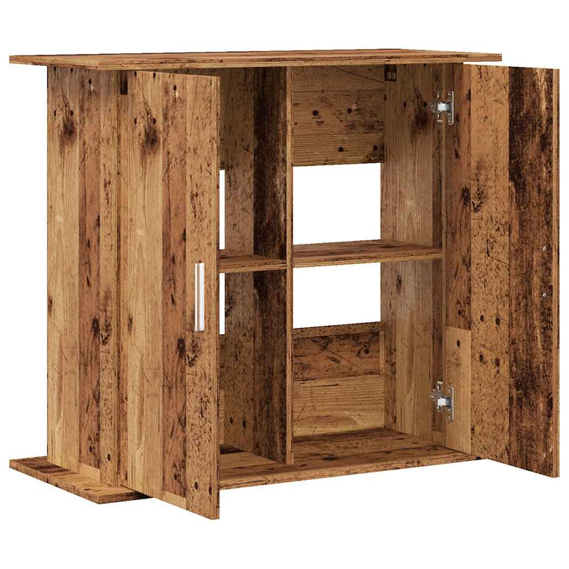 Supporto Acquario 81x36x73 cm in Legno Multistrato Legno Antico