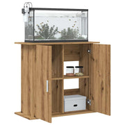 Supporto per acquario artigianale in rovere 81x36x73 cm in legno ingegnerizzato