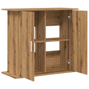 Supporto per acquario artigianale in rovere 81x36x73 cm in legno ingegnerizzato