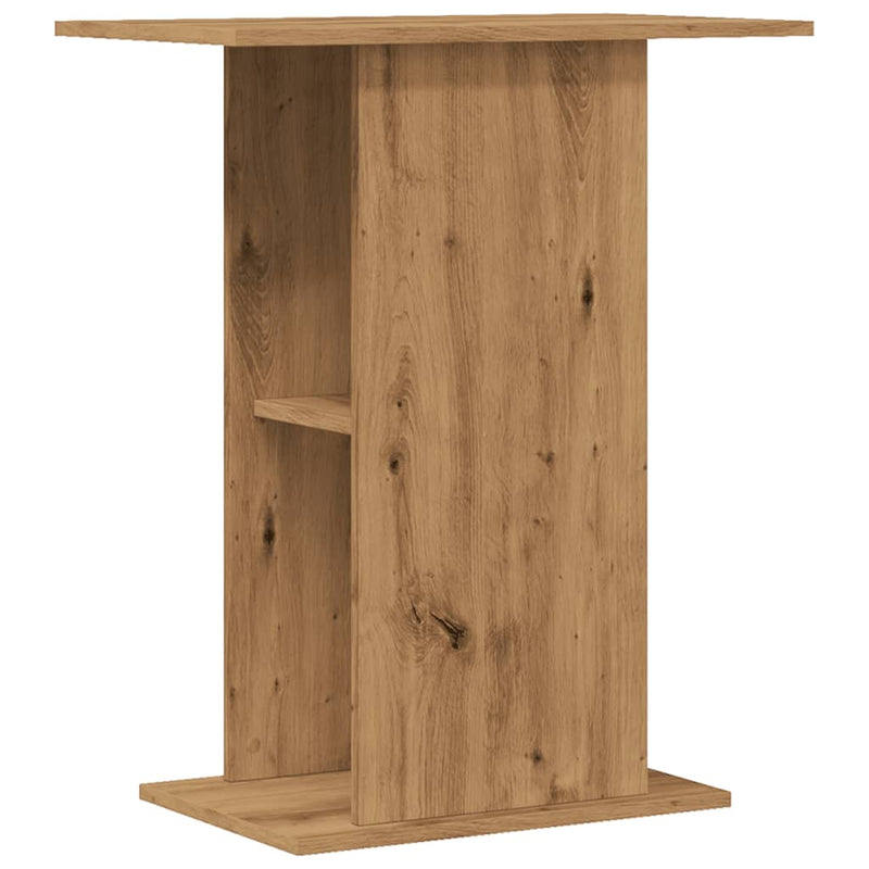 Supporto per acquario artigianale in rovere 36x60,5x72,5 cm in legno ingegnerizzato