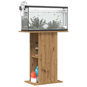 Supporto per acquario artigianale in rovere 36x60,5x72,5 cm in legno ingegnerizzato