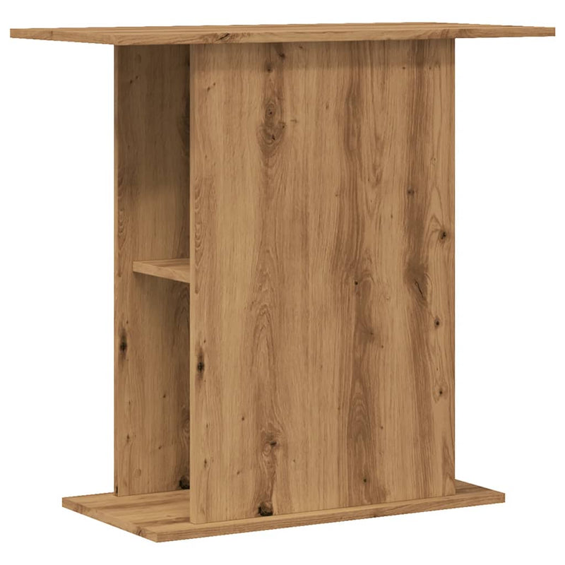 Supporto per acquario artigianale in rovere 36x75x72,5 cm in legno ingegnerizzato