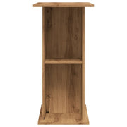 Supporto per acquario artigianale in rovere 36x75x72,5 cm in legno ingegnerizzato