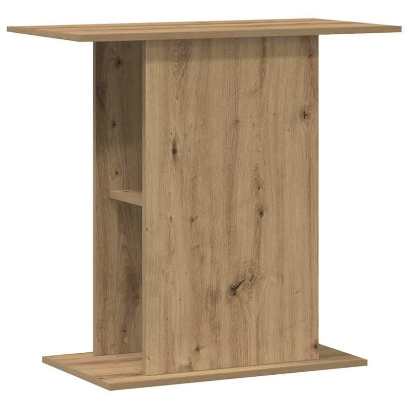 Supporto per acquario artigianale in rovere 36x75x72,5 cm in legno ingegnerizzato