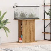 Supporto per acquario artigianale in rovere 36x75x72,5 cm in legno ingegnerizzato
