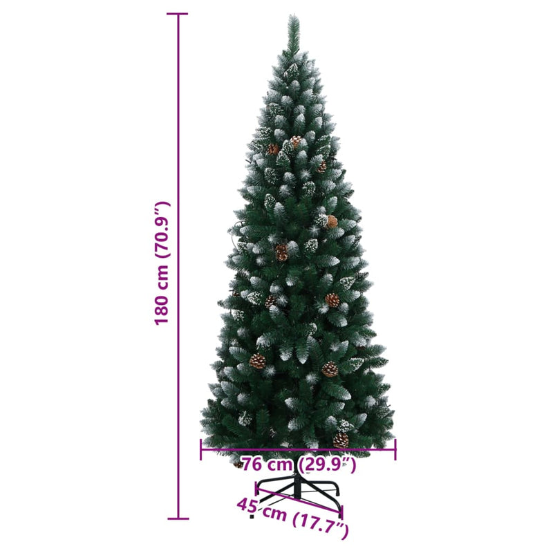 Albero di Natale Artificiale con 300 LED 180 cm