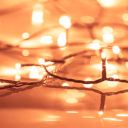 Albero di Natale Artificiale con 300 LED e Neve Floccata 240 cm