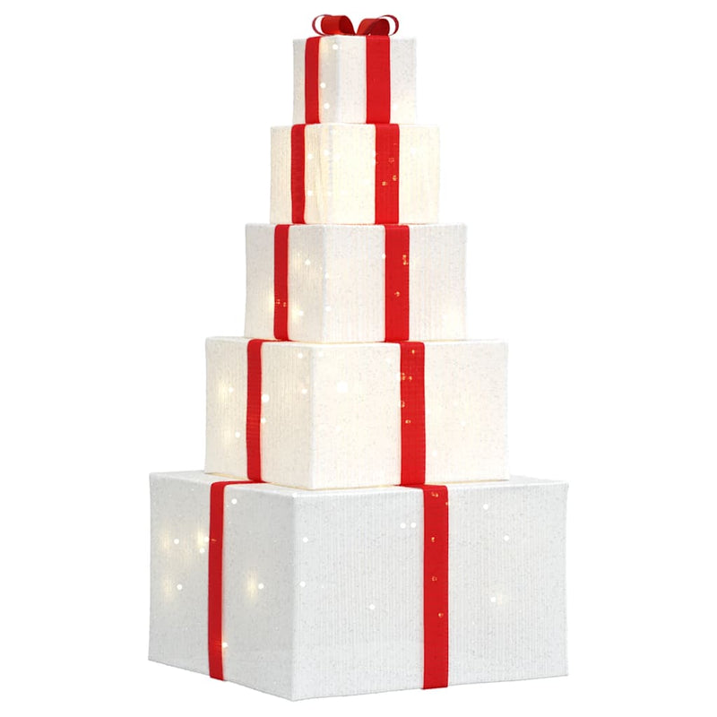 Confezione Regalo Decorazioni Natalizie 250 LED Bianco Caldo