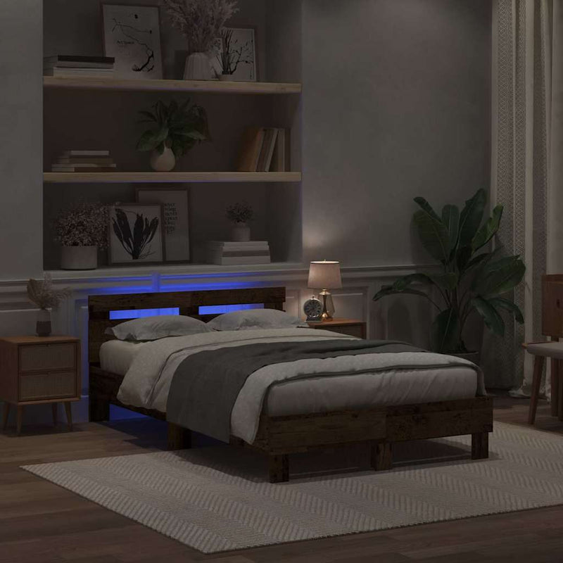 Struttura Del Letto Con Strisce Led