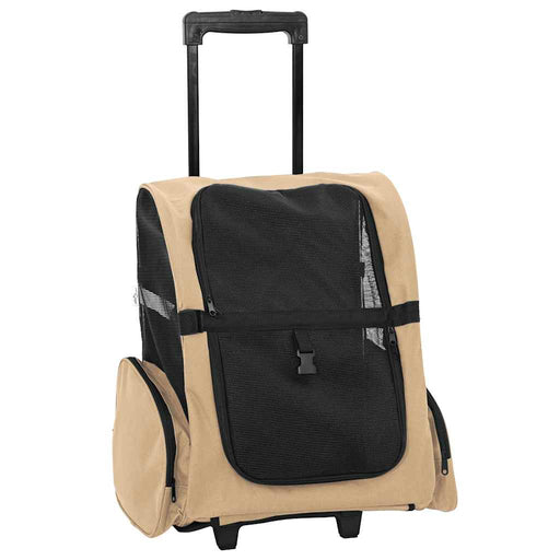 Carrello per Animali 3 in 1 Design Sabbia 48x32x(57-106) cm