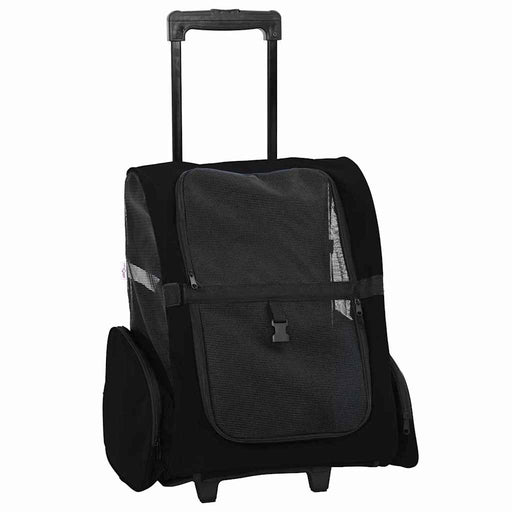 Carrello per Animali 3 in 1 Design Nero 48x32x(57-106) cm