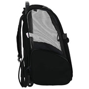 Carrello per Animali 3 in 1 Design Nero 48x32x(57-106) cm