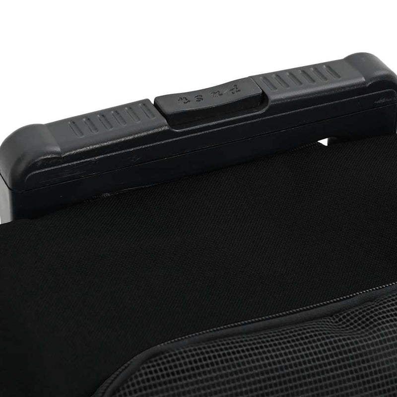 Carrello per Animali 3 in 1 Design Nero 48x32x(57-106) cm