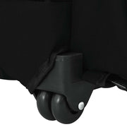 Carrello per Animali 3 in 1 Design Nero 48x32x(57-106) cm
