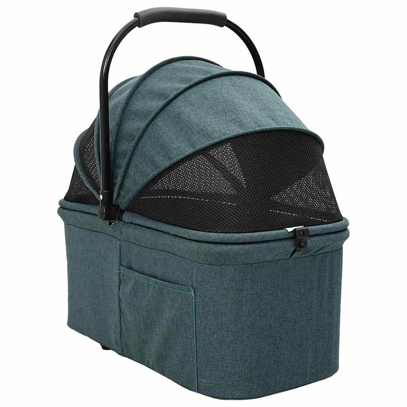 Passeggino pieghevole per animali Verde 78 x 54 x 101 cm